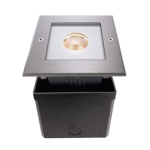 LED Bodeneinbaustrahler 1 x 6W LED COB 3000K warmweiß IP67 230V