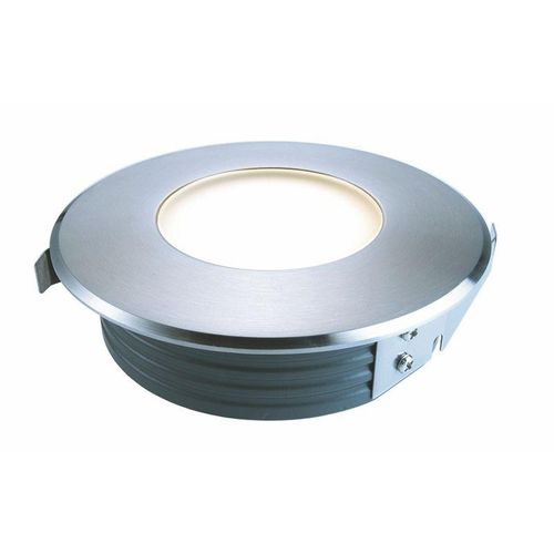 LED Bodeneinbaustrahler, Edelstahl, 12 x SMD LED warmweiß