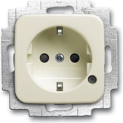 Busch-Jaeger 20 EUCBL-212 SCHUKO® Steckdosen-Einsatz, mit LED Kontrolllicht weiß