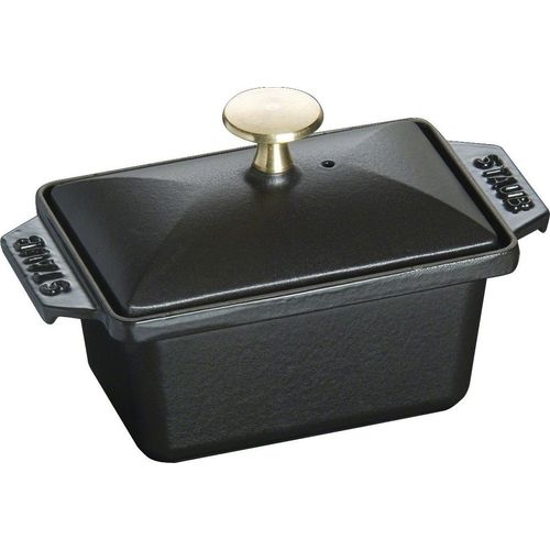 Staub Guss Terrine Schwarz 15 cm x 11 cm