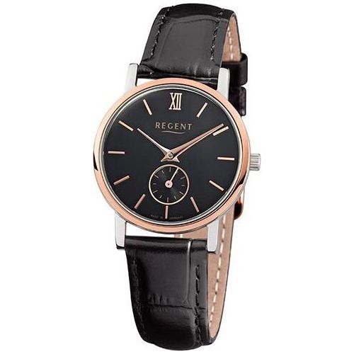 Regent Armbanduhr schwarz GM-1454 Damen Analog-Quarzuhr URGM1454