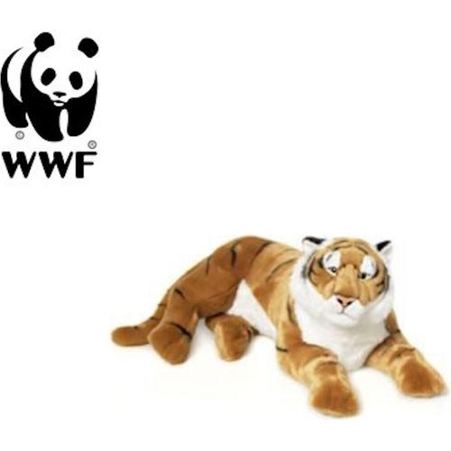 Plüschtier Tiger (liegend, 81 cm) lebensecht Kuscheltier Stofftier Riesenplüsch Raubkatze