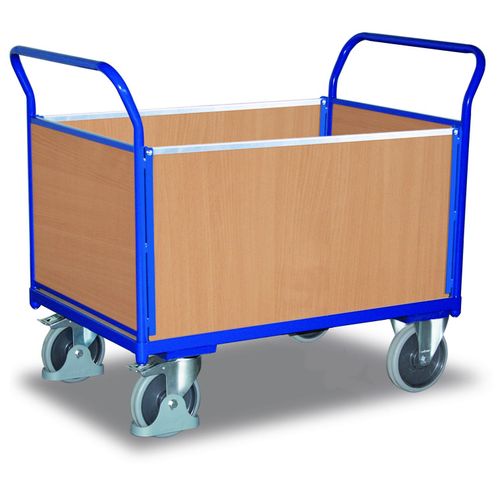 Vierwandwagen 400 kg 850 x 450 mm Holzwände