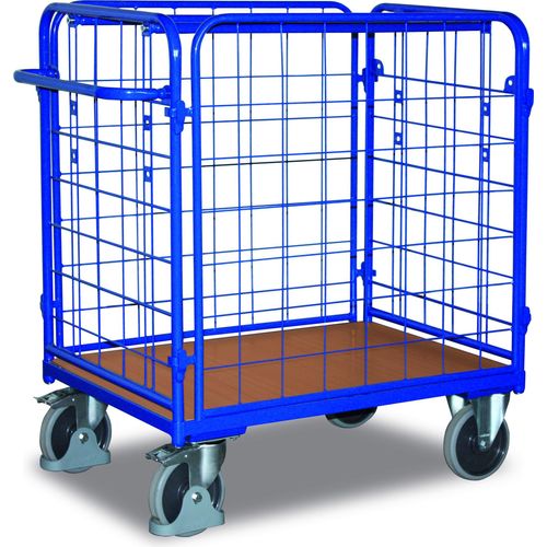 Variofit Paket-Vierwandwagen niedrig, Ladefläche:1000x600 mm