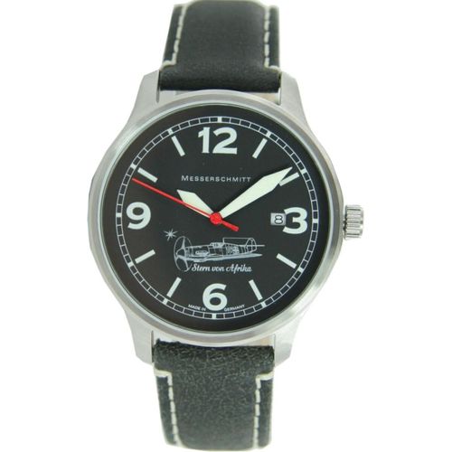 Aristo Herren Messerschmitt Uhr Fliegeruhr Stern von Afrika ME-42Stern