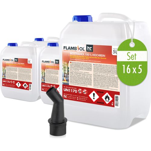 16x 5 L FLAMBIOL® Bioethanol 100 % Hochrein