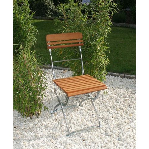 Klappstuhl 91092F Holzstuhl Gartenstuhl Stuhl 2er Set, verzinkt