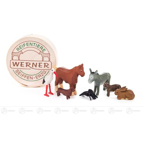 Reifentier Haustiere in Spandose Höhe ca 4,5 cm NEU