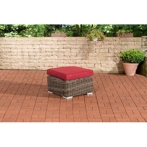 Hocker HLO-CP7 Rubinrot grau-meliert