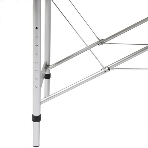 vidaXL Massageliege Klappbar 2-Zonen mit Aluminiumgestell Schwarz