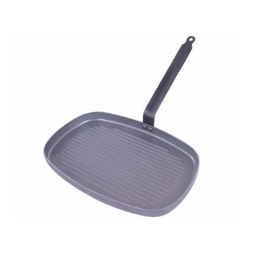 De Buyer Grillpan 5540.38 Bratpfanne, Gusseisen/Gussaluminium, Induktionsherd-geeignet