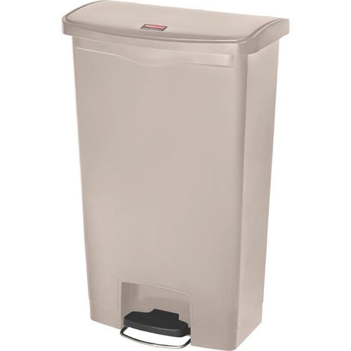 Rubbermaid Tret Abfalleimer Slim Jim 68 Liter weiß