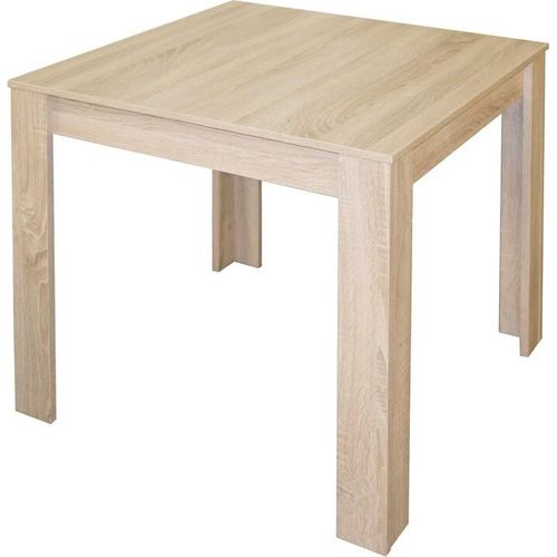 Küchentisch 80x80 Arbeitstisch Esstisch Eiche sägerau