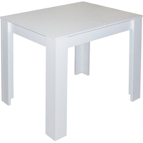Ausziehtisch 80x60 Küchentisch weiß Esstisch 80x60cm