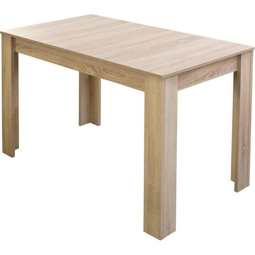 Ausziehtisch Esszimmertisch Eiche sägerau Esstisch 120x80