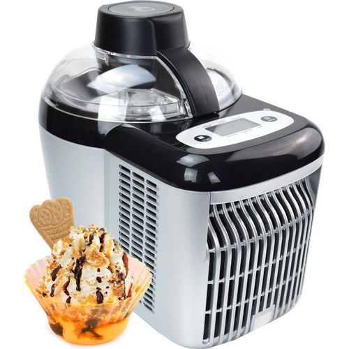 Gino Gelati Selbstkühlende Eismaschine Jalis – 0,7 Liter, 90W Speiseeismaschine für Eis, Sorbet & Frozen Yogurt | Kompressor-Eisbereiter