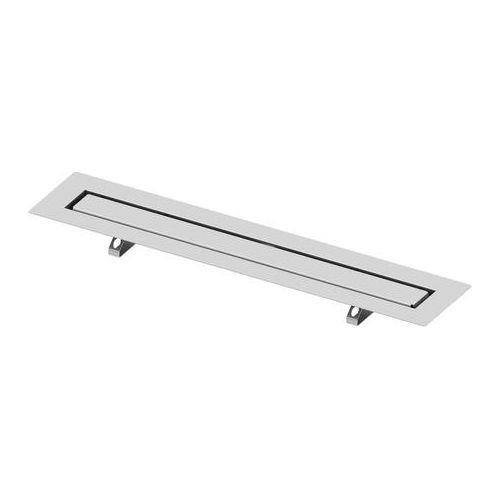 Tece TECEdrainline - Duschrinne 800 mm, zum Aufbringen von Fliesen, mit Bauzeitschutz, Edelstahl 650800