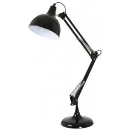 Casa Padrino Tischleuchte Schwarz 20 x H 68 cm - Leuchte - Büroleuchte