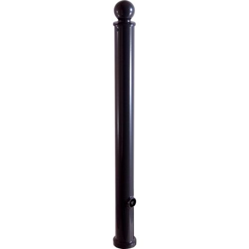 Absperr-Stilpfosten aus Stahlrundrohr Ø 76 mm, ortsfest, für Dübelbefestigung 1