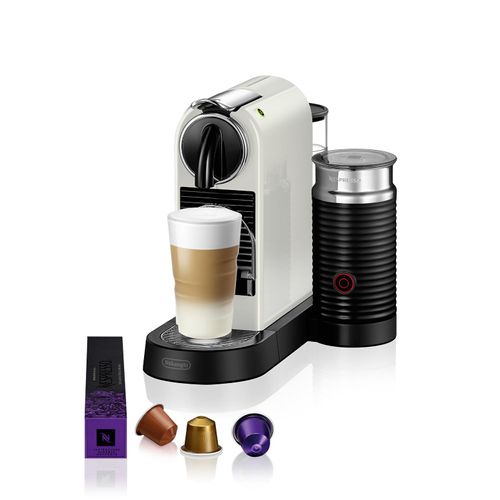 Nespresso De'Longhi Citiz EN267.WAE Kapselmaschine | Integrierter Aeroccino-Milchaufschäumer | 19 bar | Creme-weiß
