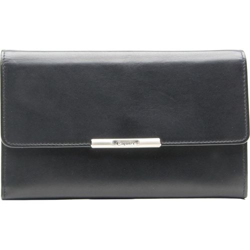 Esquire Geldbörse Helena Lady Flap Wallet Black schwarz