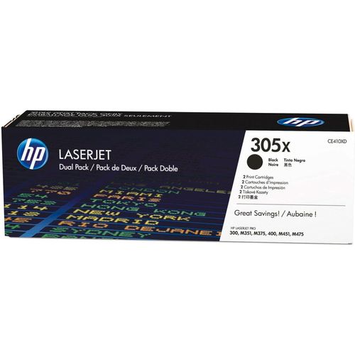 HP Toner 410X (CF410XD), Doppelpack, 2x schwarz