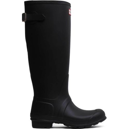 Hunter Damen Schwarz Original Gummistiefel mit verstellbarem Riemen-UK 5
