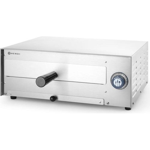 HENDI Pizzaofen Edelstahl - Ofenrost 230V-1290W