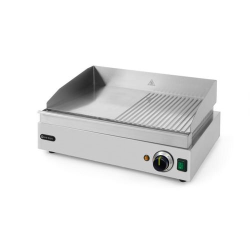 HENDI Grillplatte 1/2 glatt, 1/2 gerillt 230V 2400W