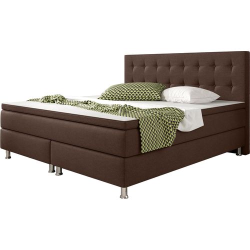 Inter Handels Boxspringbett Köln, 180x200, Braun