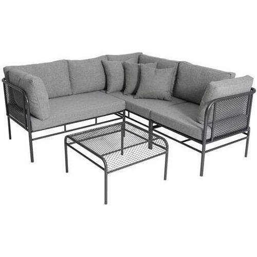 Gartenmöbel Lounge Set Toulouse greemotion Streckmetall eisengrau