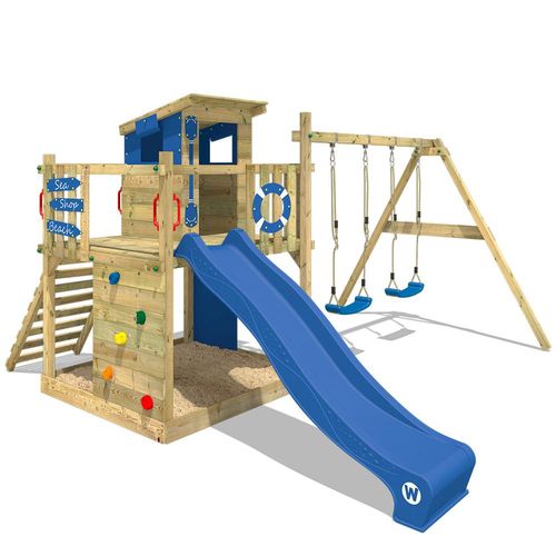 Spielturm WICKEY Smart Camp Garten Kinder Kletterturm Stelzenhaus