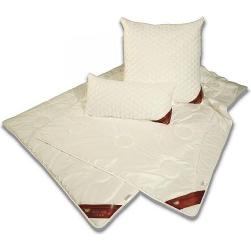 Bettdecke 4 Jahreszeiten Wolle 135x200 Steppbett Ganzjahresbett Füllung 500 plus 800 Gramm