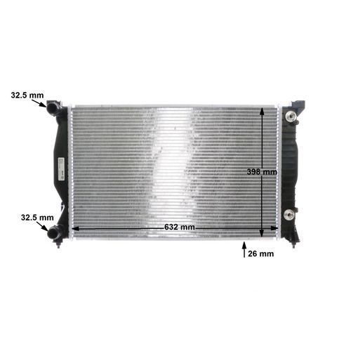 Kühler, Motorkühlung BEHR von Mahle (CR 484 000S) Wärmetauscher Kühlung Motorkühler