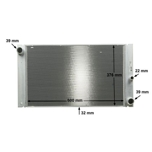 Kühler, Motorkühlung BEHR *** PREMIUM LINE *** von Mahle (CR 1093 000P) Wärmetauscher Kühlung Motorkühler
