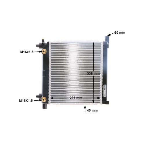 Kühler, Motorkühlung BEHR von Mahle (CR 255 000S) Wärmetauscher Kühlung Motorkühler