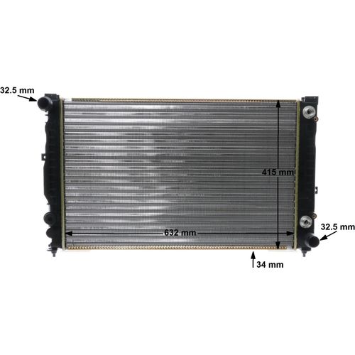 Kühler, Motorkühlung BEHR von Mahle (CR 648 000S) Wärmetauscher Kühlung Motorkühler