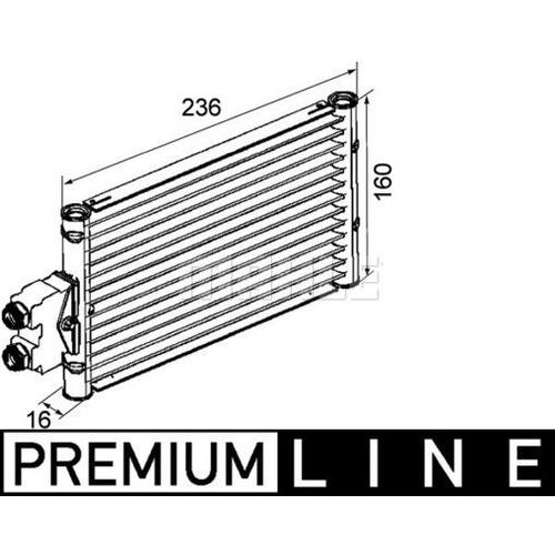 Ölkühler, Automatikgetriebe BEHR *** PREMIUM LINE *** von Mahle (CLC 74 000P) Wärmetauscher Automatikgetriebe Ölkühler