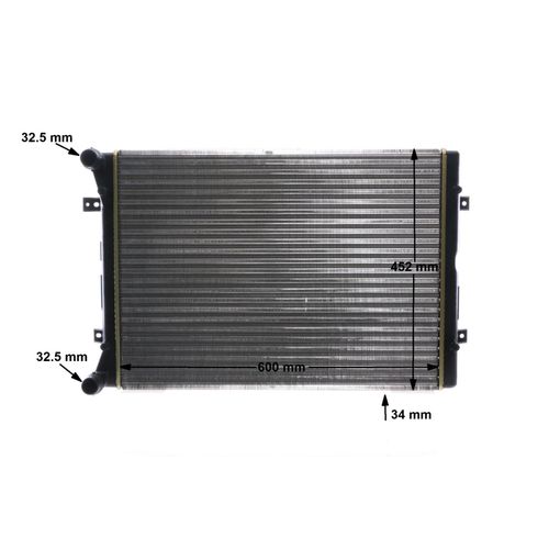 Kühler, Motorkühlung BEHR von Mahle (CR 2038 000S) Wärmetauscher Kühlung Motorkühler