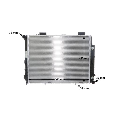 Kühler, Motorkühlung BEHR von Mahle (CR 315 001S) Wärmetauscher Kühlung Motorkühler