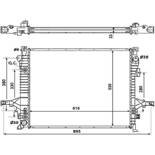 Kühler, Motorkühlung NRF 58356