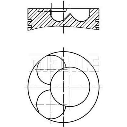 MAHLE Kolben Artikel: 034 91 12