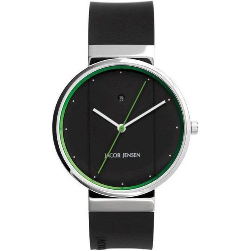 Jacob Jensen 777 Herren-Armbanduhr, Edelstahl-Gehäuse
