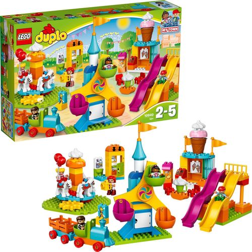 LEGO 10840 DUPLO Großer Jahrmarkt mit Zug & Rutsche