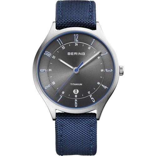 BERING Armbanduhr Titan mit Nato-Band 11739-873