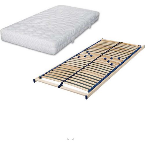 Set bestehend aus: Malie POLAR H3 5-Zonen Tonnentaschenfederkernmatratze in 140 x 200 cm plus Lattenrost Malie Olymp in 140 x 200 cm – fertig montiert und