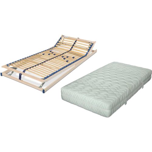 Set bestehend aus: Malie POLAR H3 5-Zonen Tonnentaschenfederkernmatratze in 100x200 cm plus verstellbarer Lattenrost Malie Olympus in 100 x 200 cm – fertig montiert und