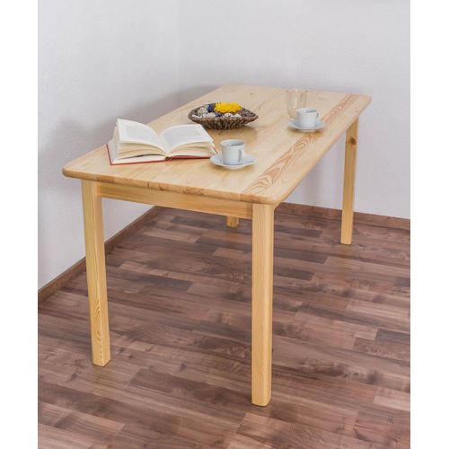 Massivholz Esstisch 150x75 cm Kiefer, Farbe: Natur