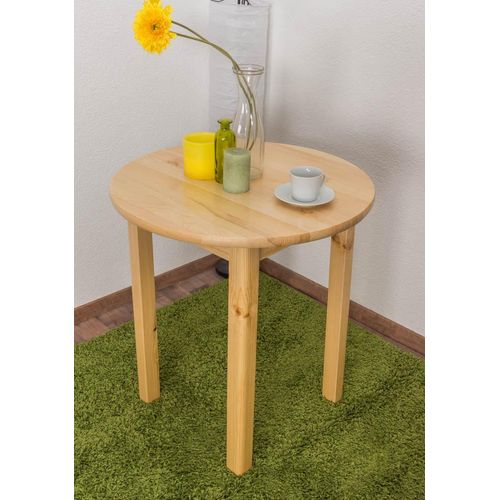 Massivholz Esstisch 70x70 cm Kiefer, Farbe: Natur