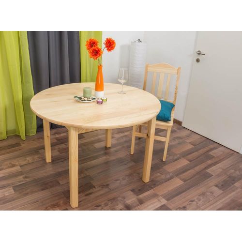 Tisch 110x110 cm, Farbe: Natur